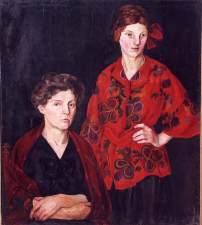 Roman Petrovic - Majka i sestra - ulje